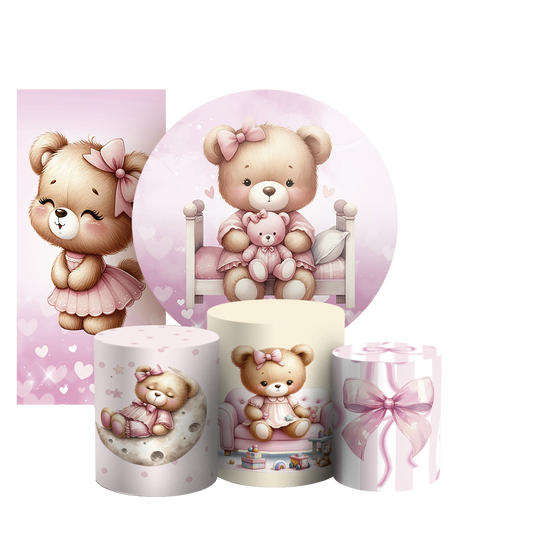 Arte Digital Painel de Festa - Ursinha 805103