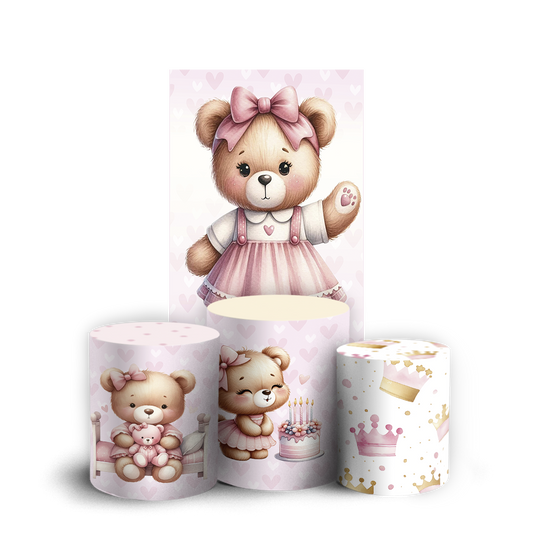 Arte Digital Painel de Festa - Ursinha 805104