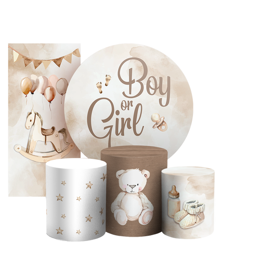 Arte Digital Painel de Festa - Revelação 805186