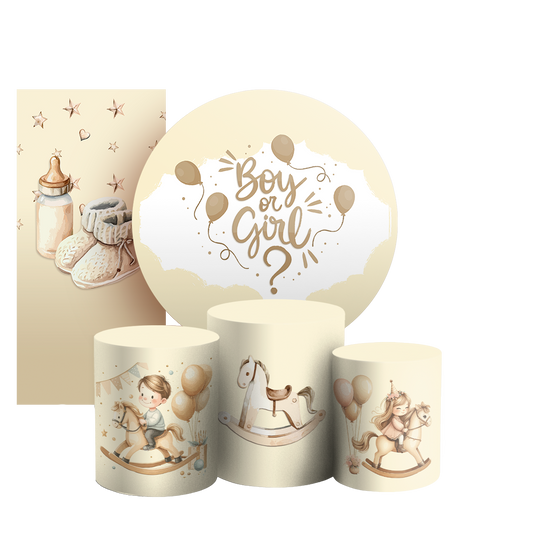 Arte Digital Painel de Festa - Revelação 805187