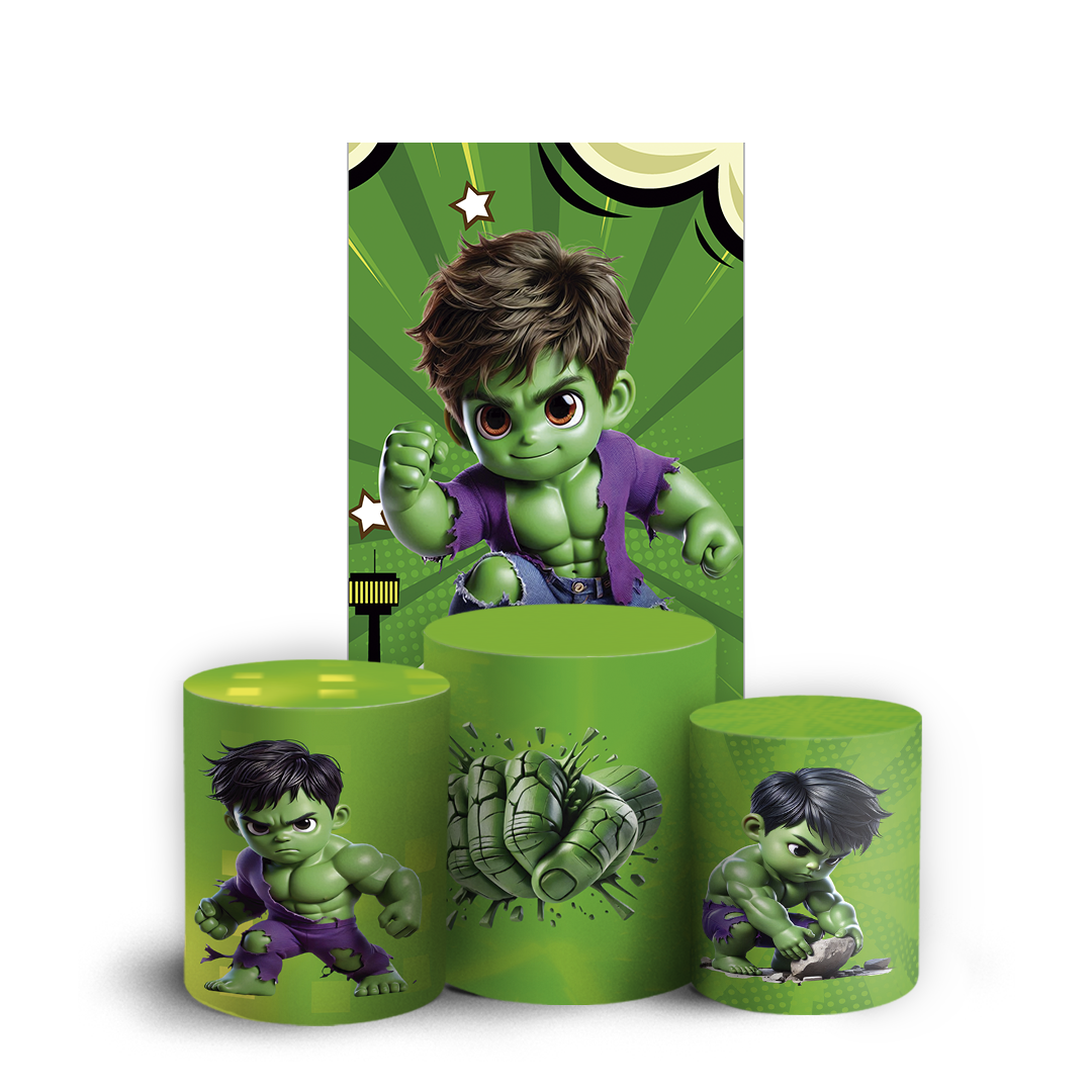 Arte Digital Painel de Festa - Hulk 805241