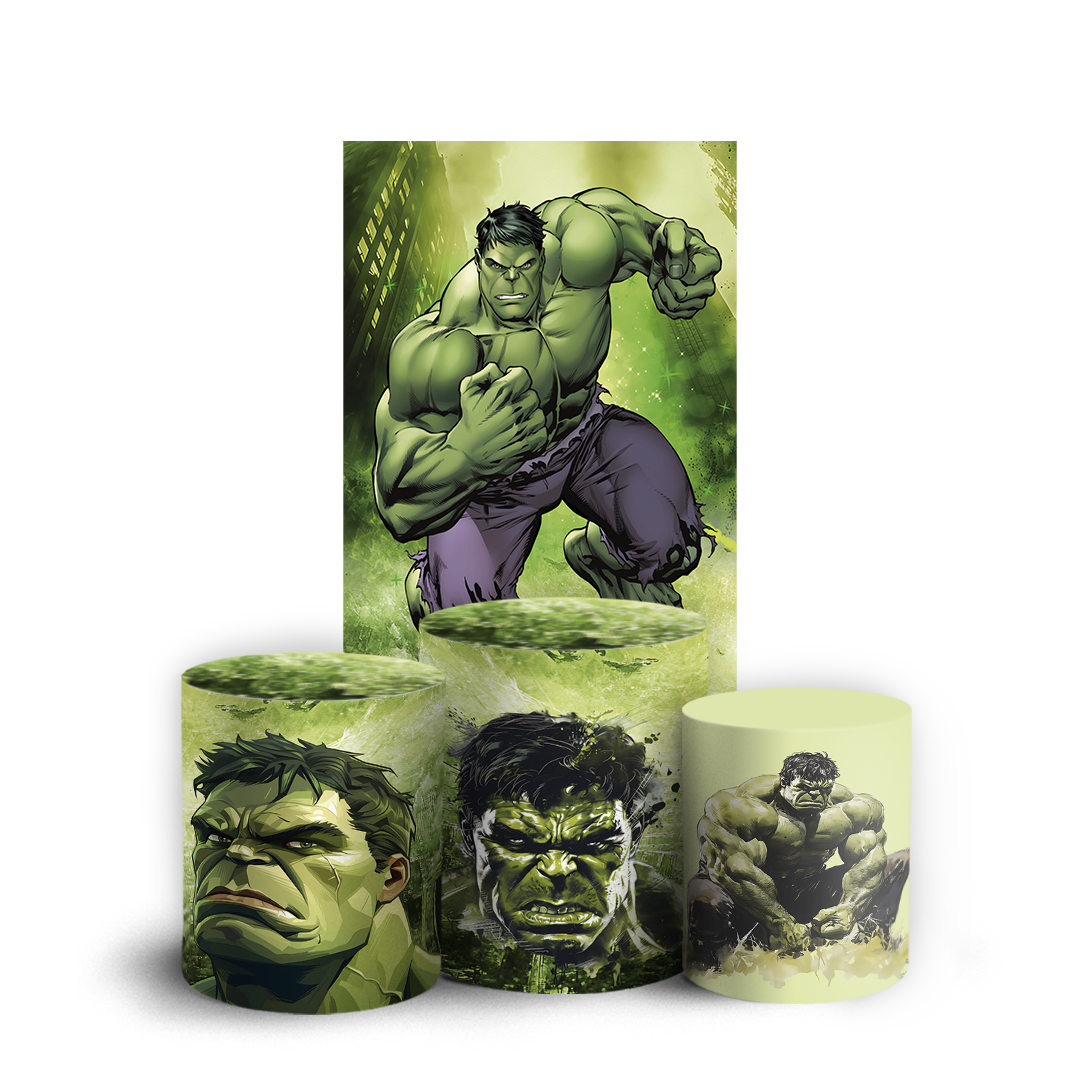 Arte Digital Painel de Festa - Hulk 805242