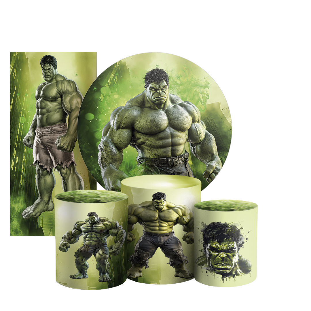 Arte Digital Painel de Festa - Hulk 805243