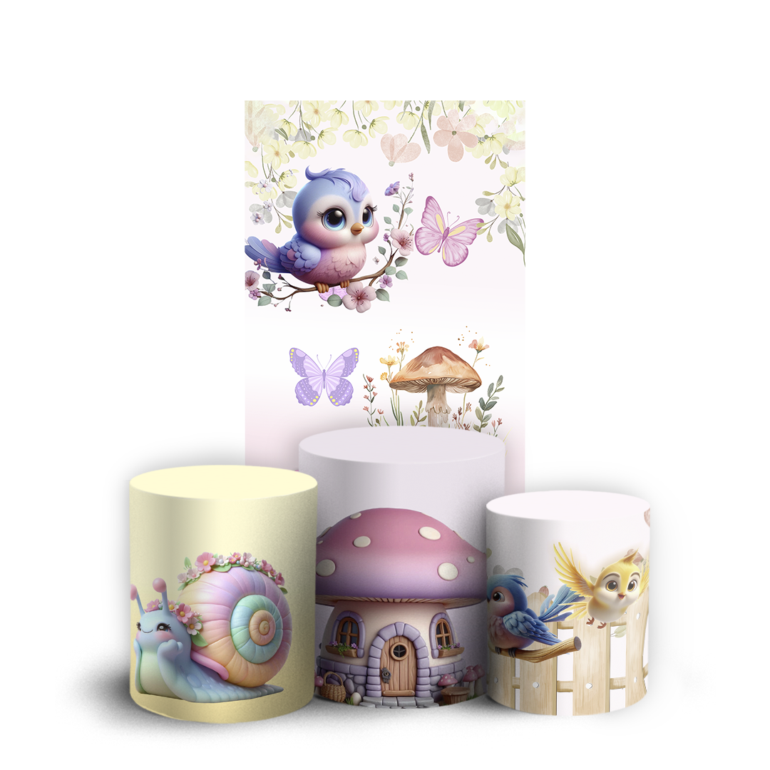 Arte Digital Painel de Festa - Jardim 805246