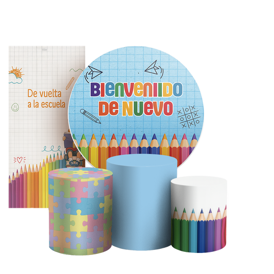 Arte Digital Painel de Festa - De Vuelta A La Escuela 805263