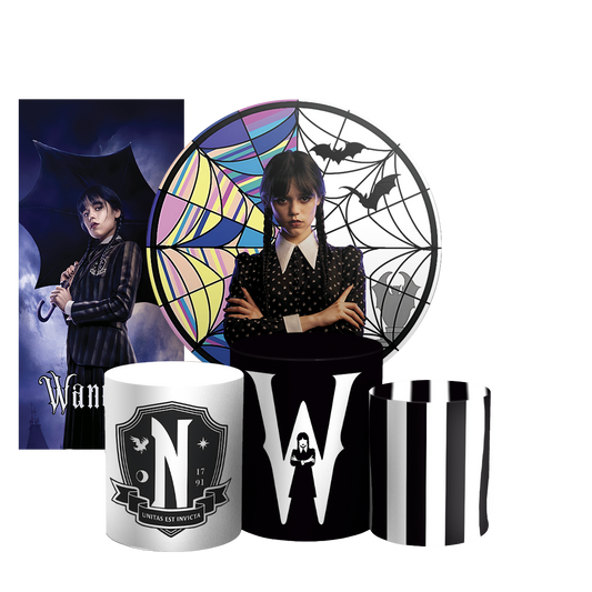 Arte Digital Painel de Festa - Wandinha 805357