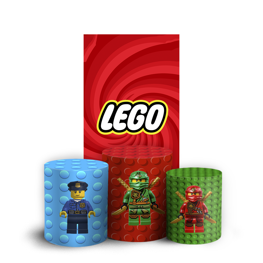 Arte Digital Painel de Festa - Lego 805454