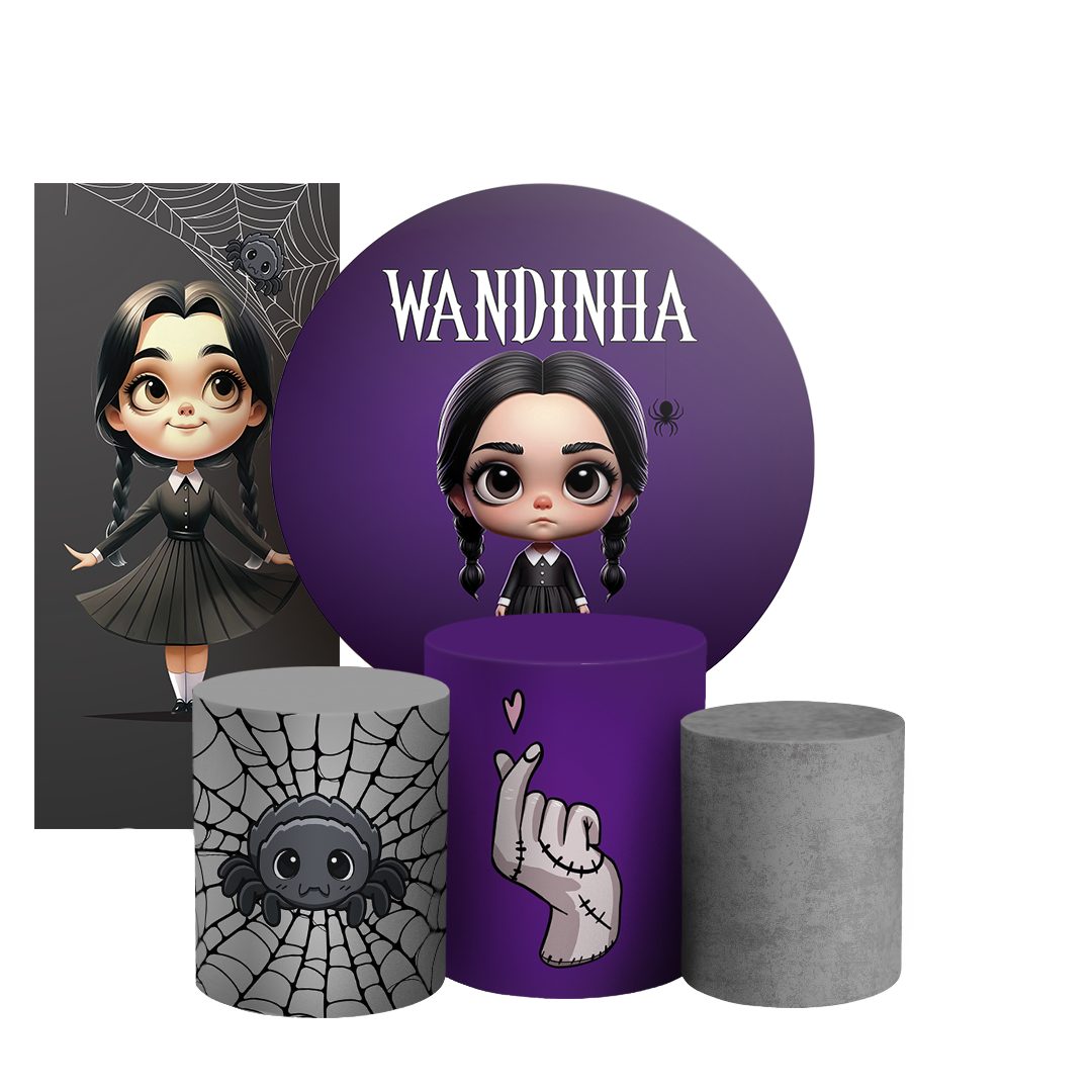 Arte Digital Painel de Festa - Wandinha 805482