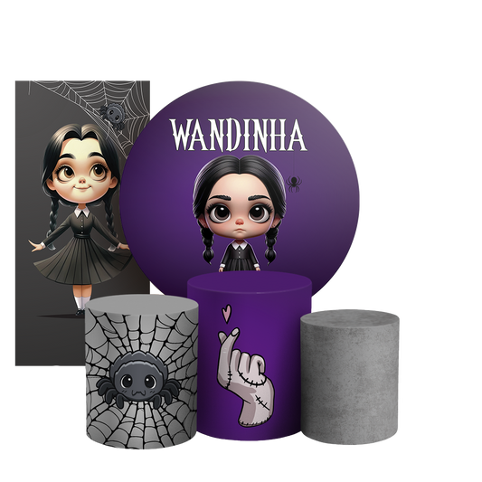 Arte Digital Painel de Festa - Wandinha 805482