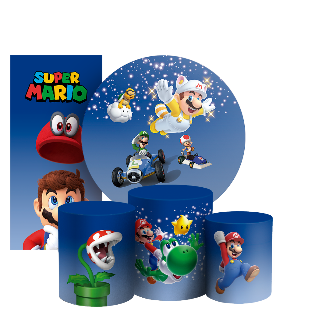 Arte Digital Painel de Festa - Super Mario 805544
