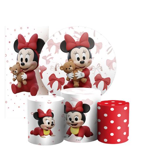 Arte Digital Painel de Festa - Minnie 805554