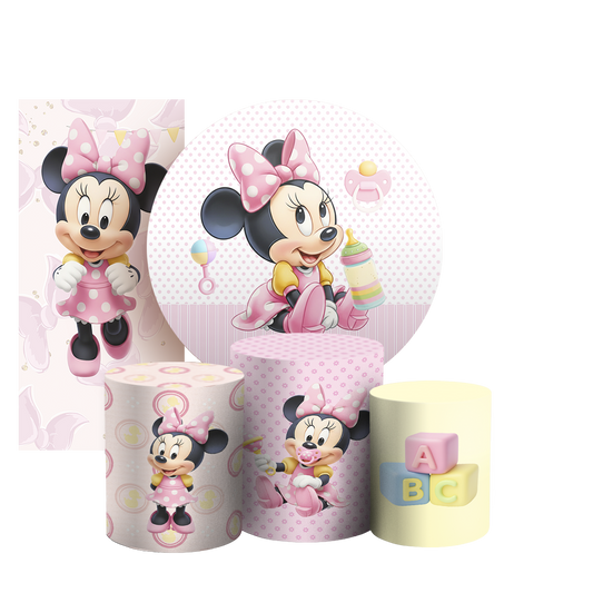 Arte Digital Painel de Festa - Minnie 805556