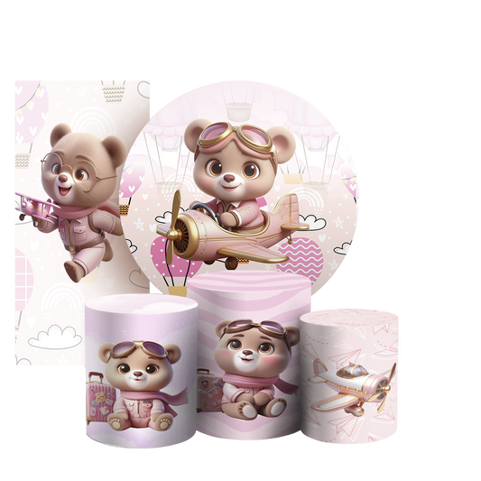 Arte Digital Painel de Festa - Ursinha 805589