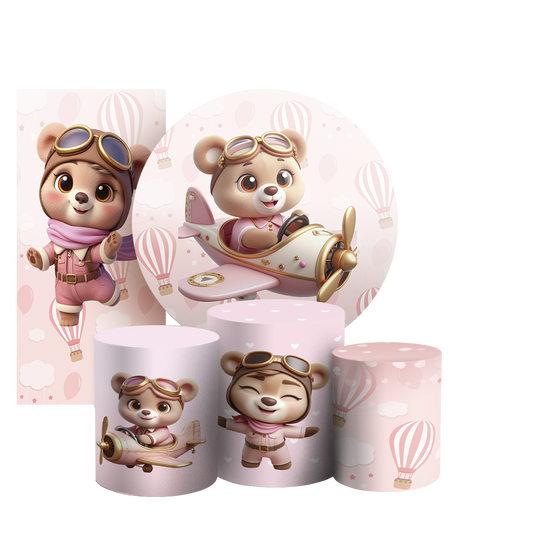 Arte Digital Painel de Festa - Ursinha 805590