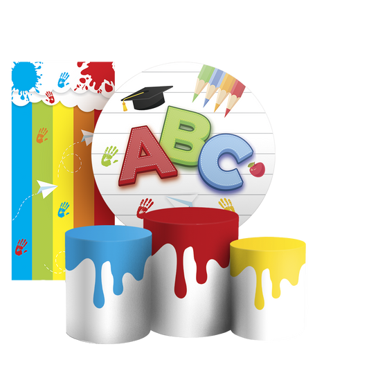 Arte Digital Painel de Festa - ABC 805594