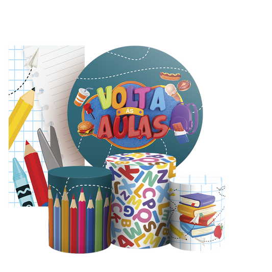 Arte Digital Painel de Festa - Volta as Aulas 805606