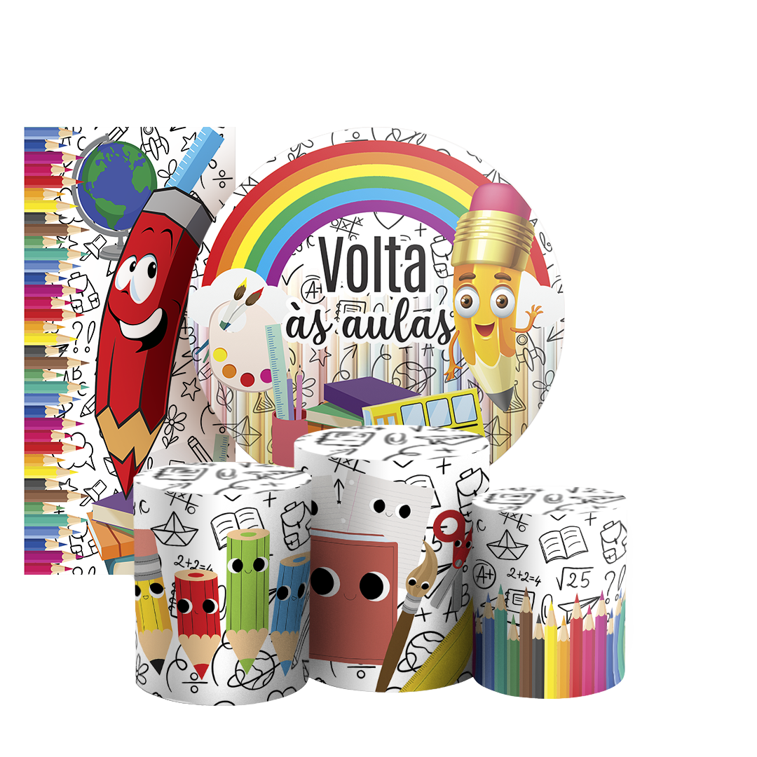 Arte Digital Painel de Festa - Volta as Aulas 805607