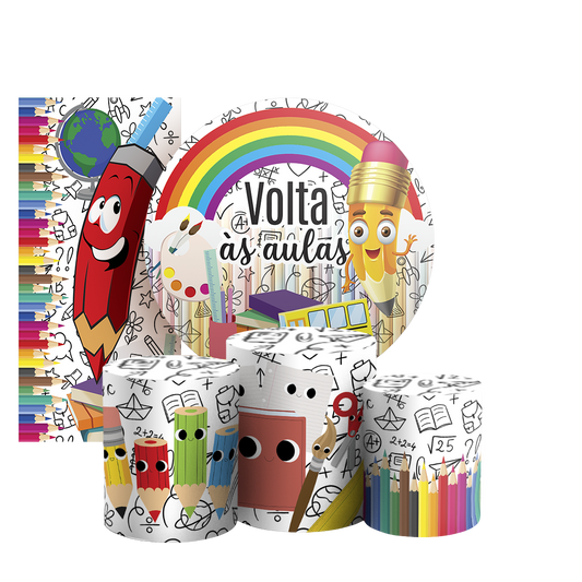 Arte Digital Painel de Festa - Volta as Aulas 805607