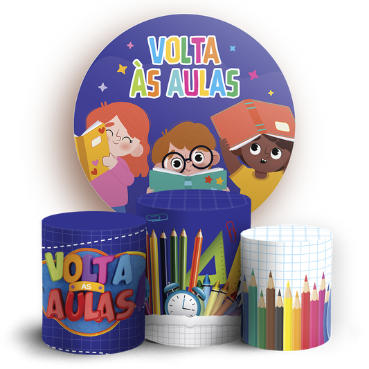 Arte Digital Painel de Festa - Volta as Aulas 805608