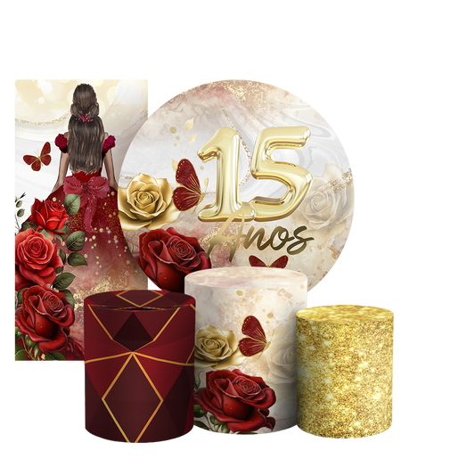 Arte Digital Painel de Festa - 15 Anos 805614