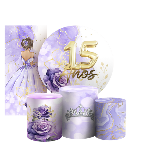 Arte Digital Painel de Festa - 15 Anos 805617