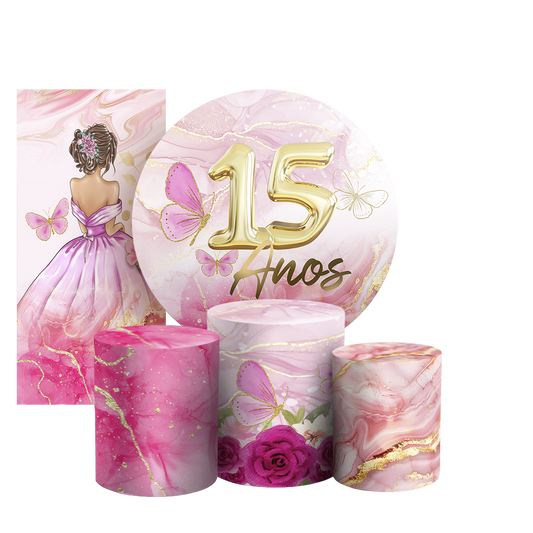 Arte Digital Painel de Festa - 15 Anos 805618