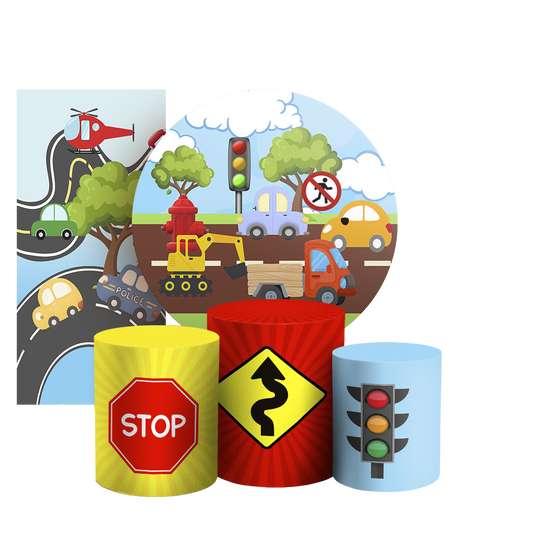 Arte Digital Painel de Festa - Transporte 805630