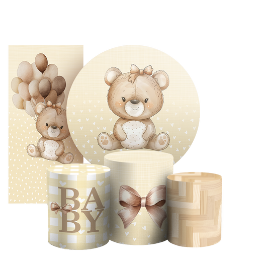 Arte Digital Painel de Festa - Urso 805636