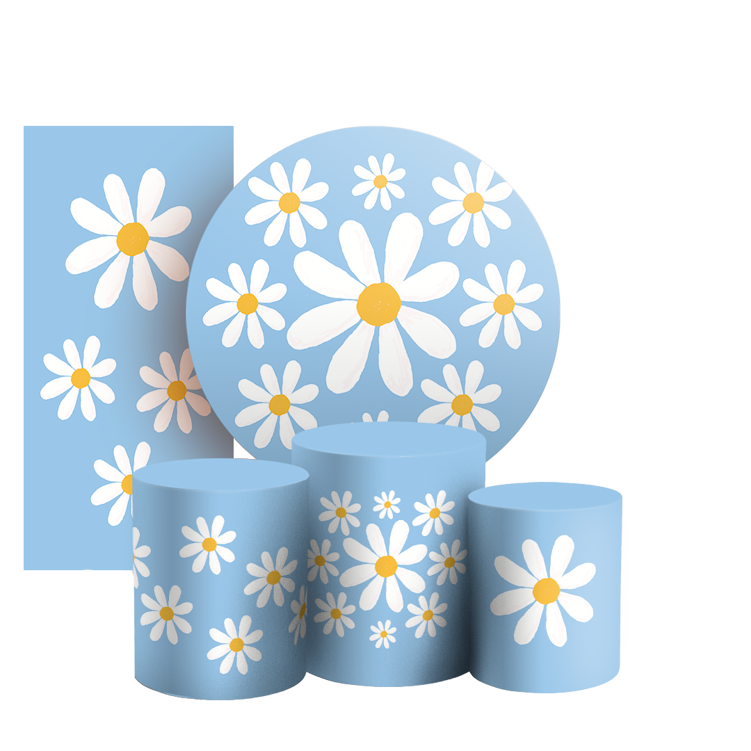 Arte Digital Painel de Festa - Flor Margarida 805712