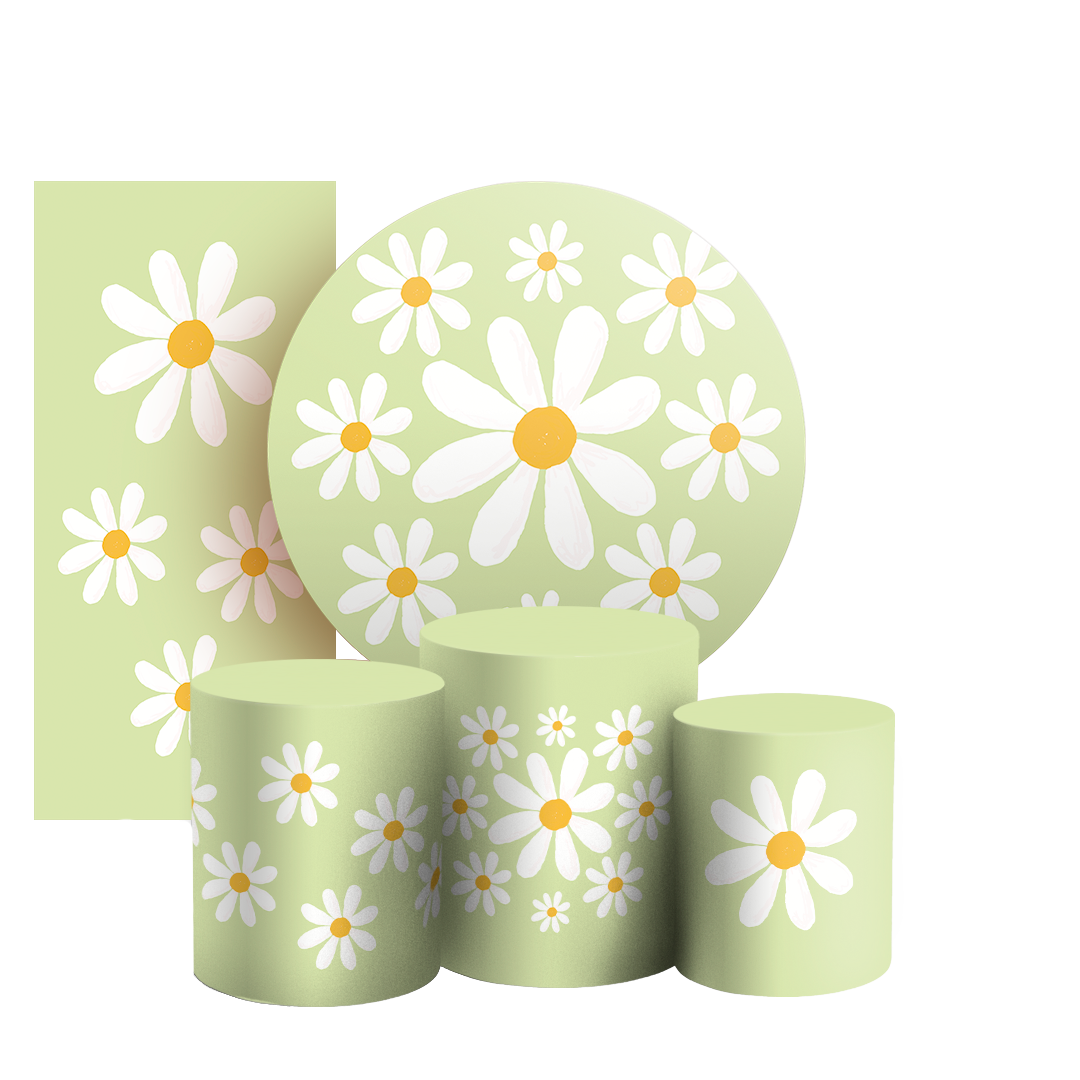 Arte Digital Painel de Festa - Flor Margarida 805716