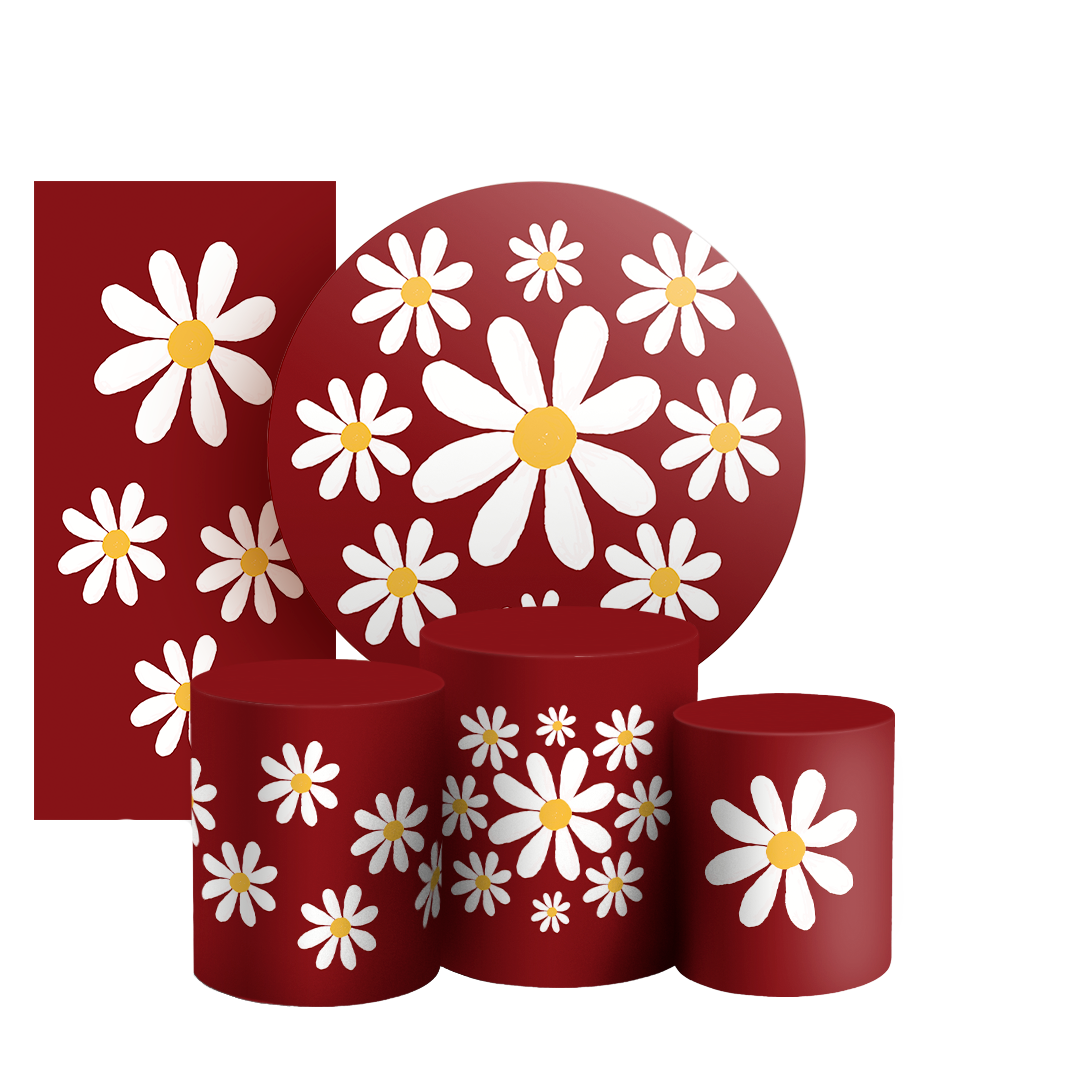 Arte Digital Painel de Festa - Flor Margarida 805720