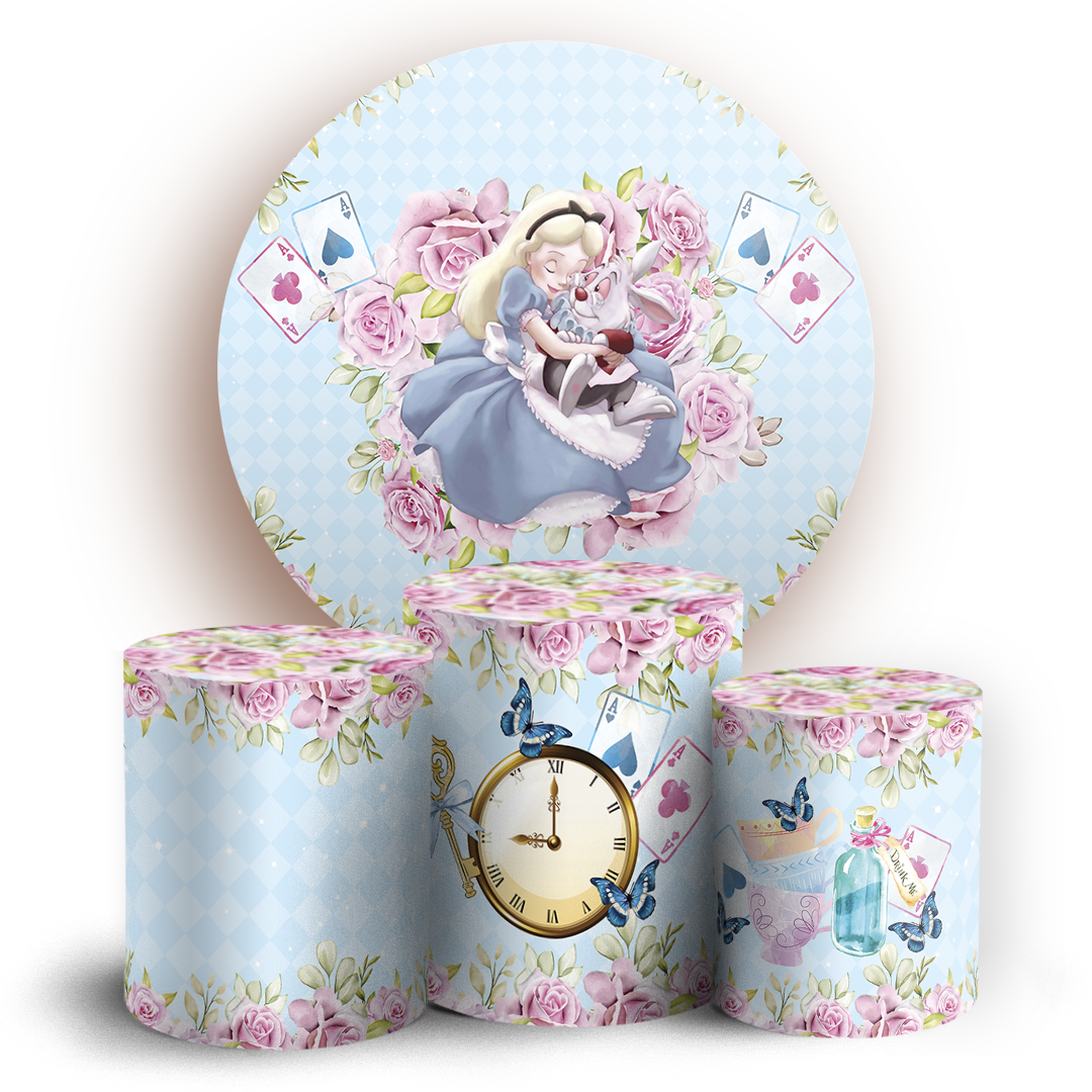 Arte Digital Painel de Festa - Alice no País das Maravilhas 805733