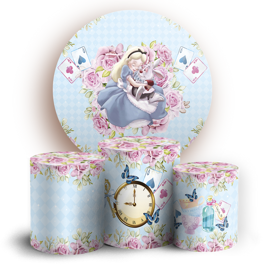 Arte Digital Painel de Festa - Alice no País das Maravilhas 805733