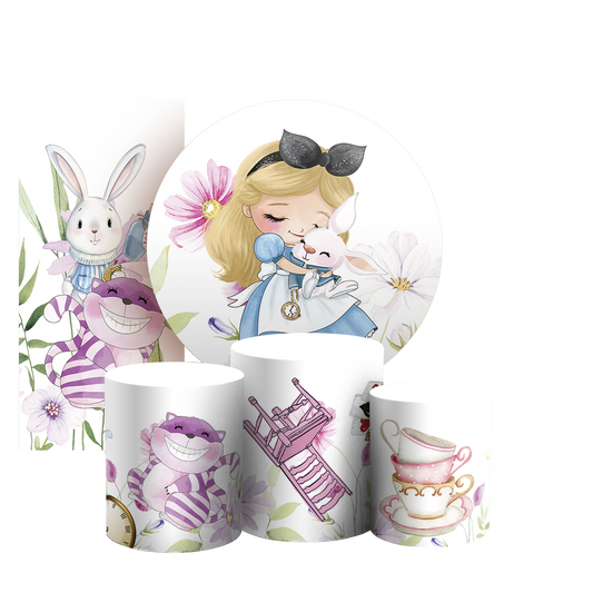 Arte Digital Painel de Festa - Alice no País das Maravilhas 805734