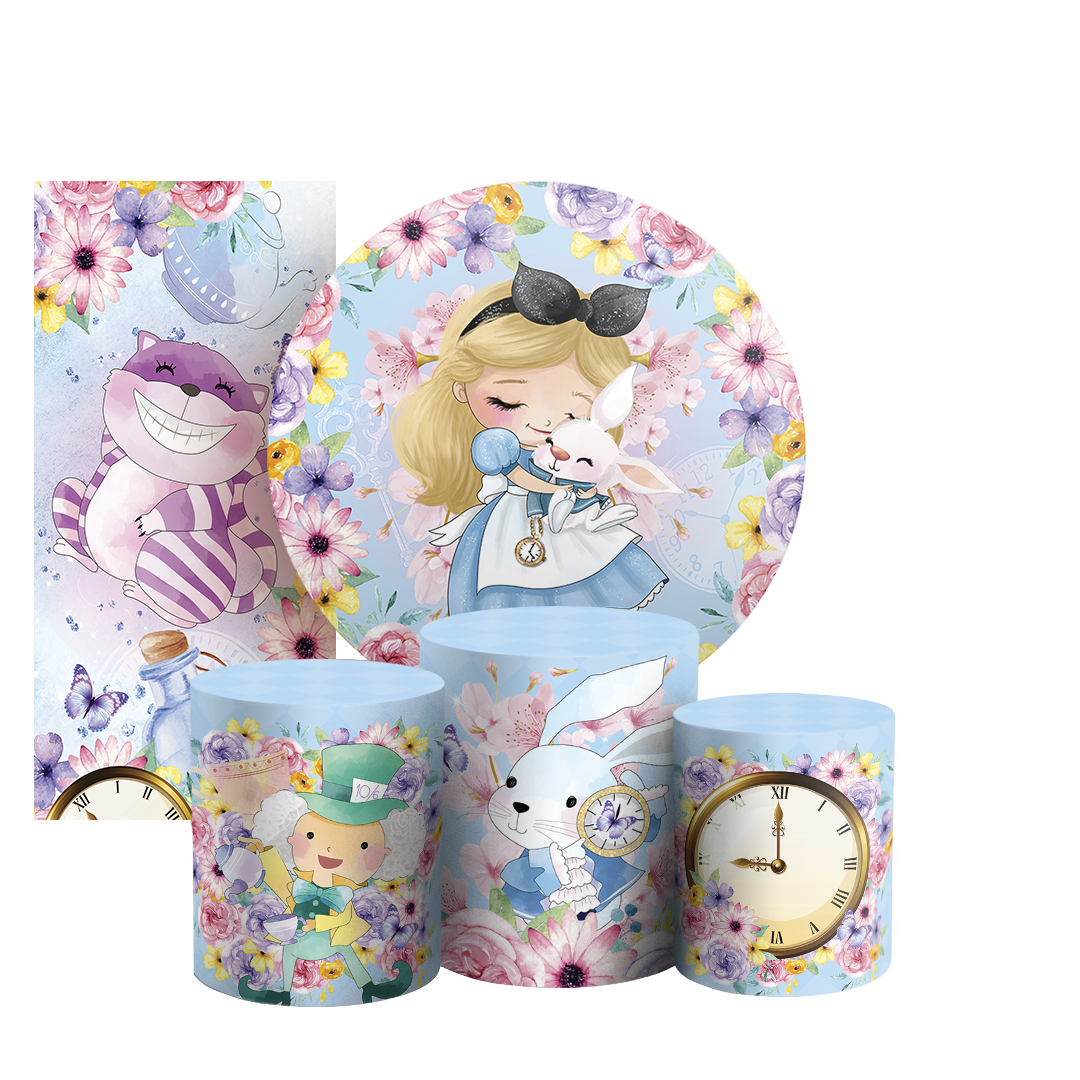 Arte Digital Painel de Festa - Alice no País das Maravilhas 805735