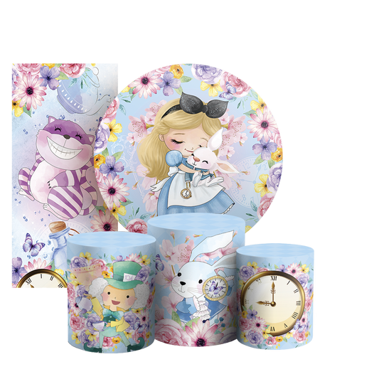 Arte Digital Painel de Festa - Alice no País das Maravilhas 805735