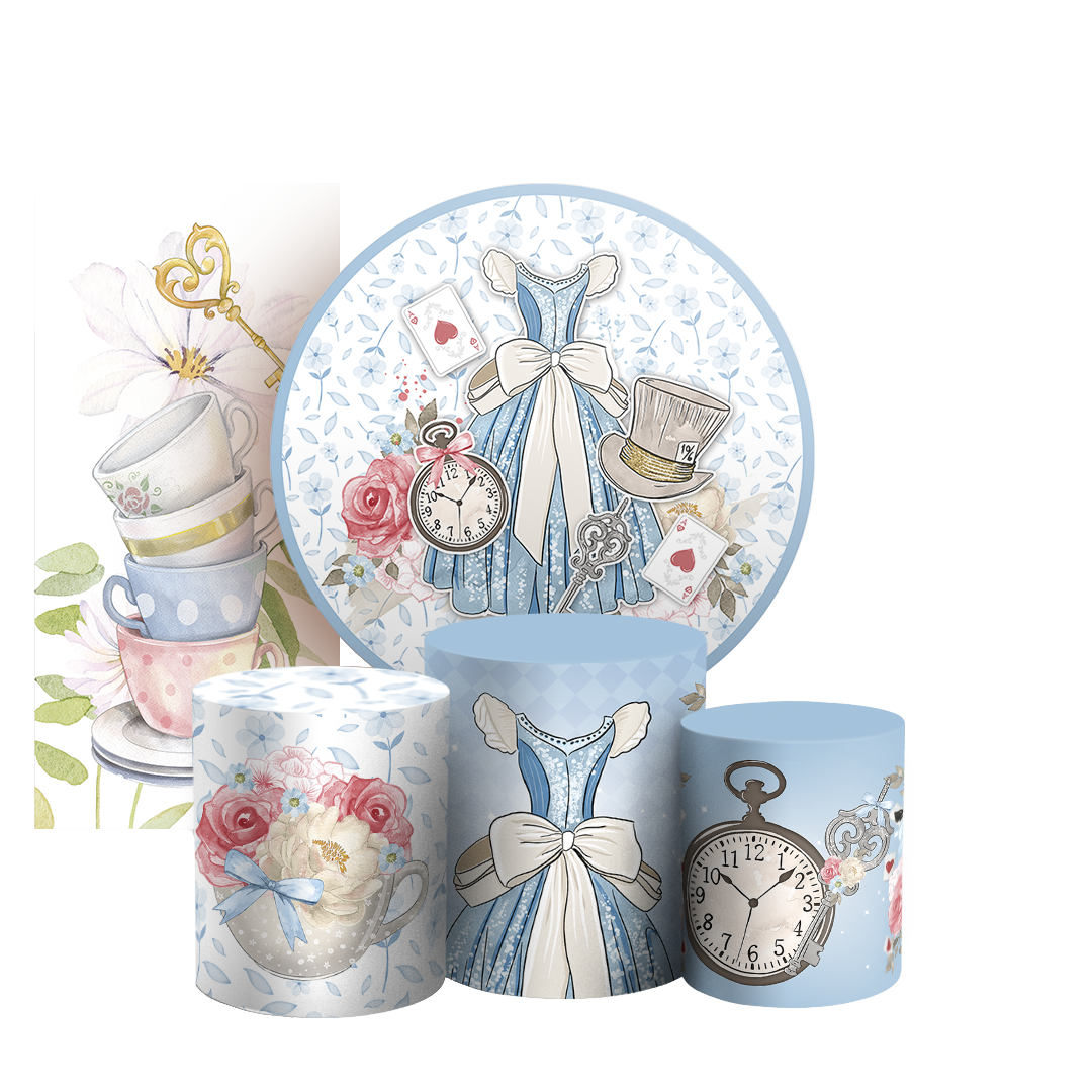 Arte Digital Painel de Festa - Alice no País das Maravilhas 805736