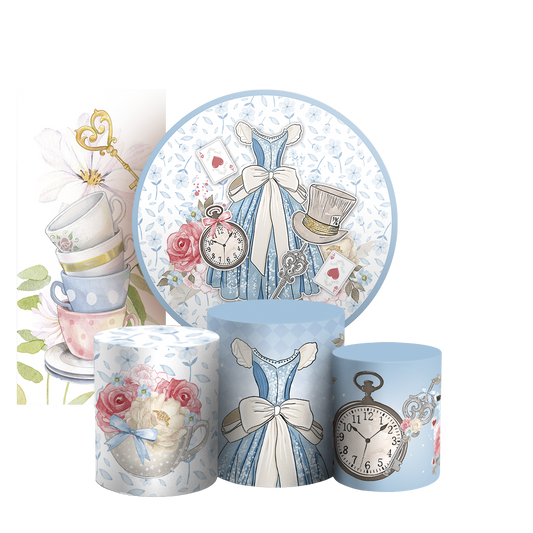 Arte Digital Painel de Festa - Alice no País das Maravilhas 805736