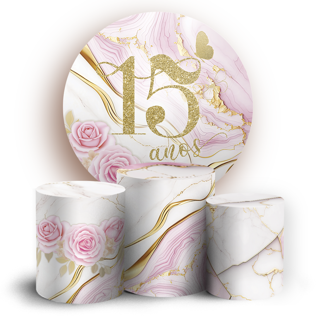 Arte Digital Painel de Festa - 15 Anos 805757