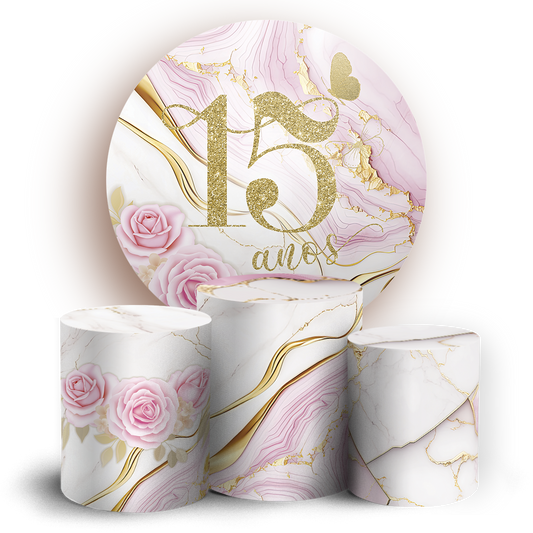 Arte Digital Painel de Festa - 15 Anos 805757