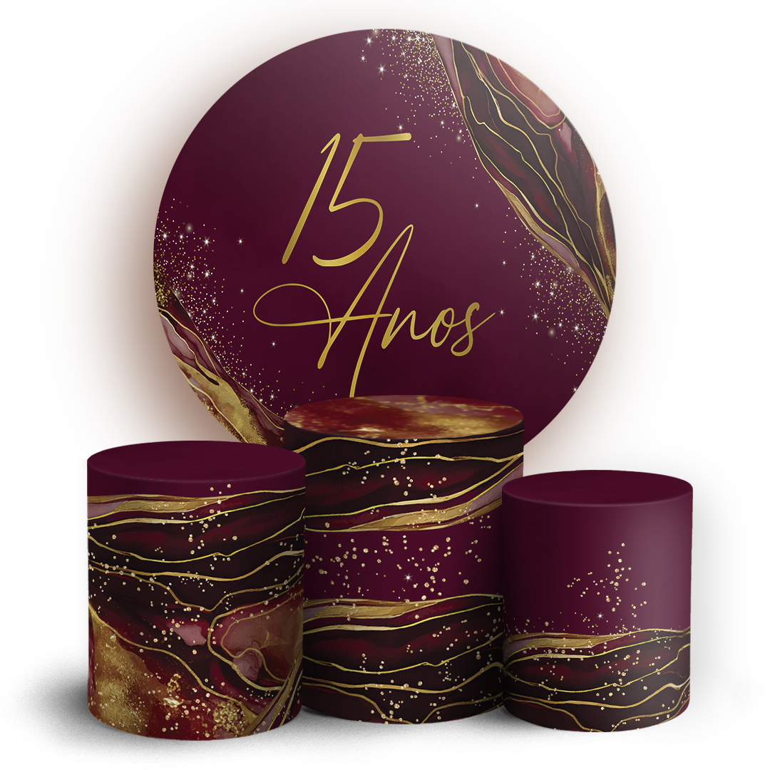 Arte Digital Painel de Festa - 15 Anos 805758