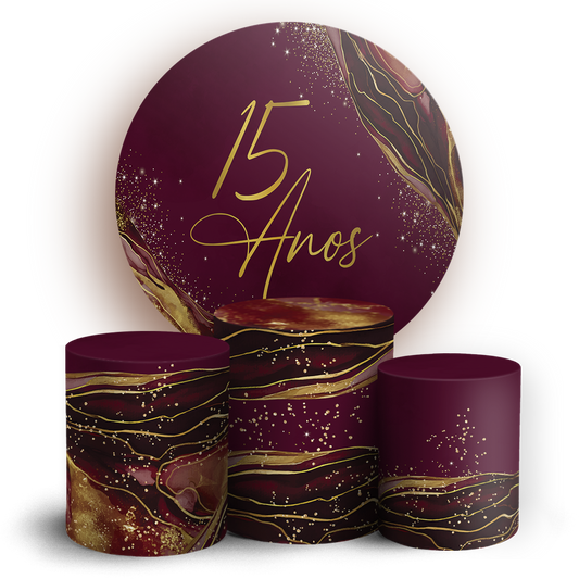 Arte Digital Painel de Festa - 15 Anos 805758