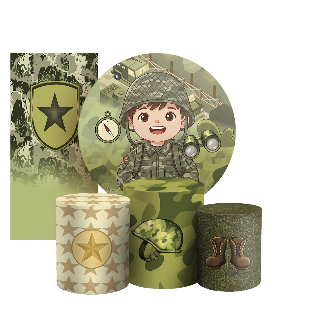 Arte Digital Painel de Festa - Exército 805805