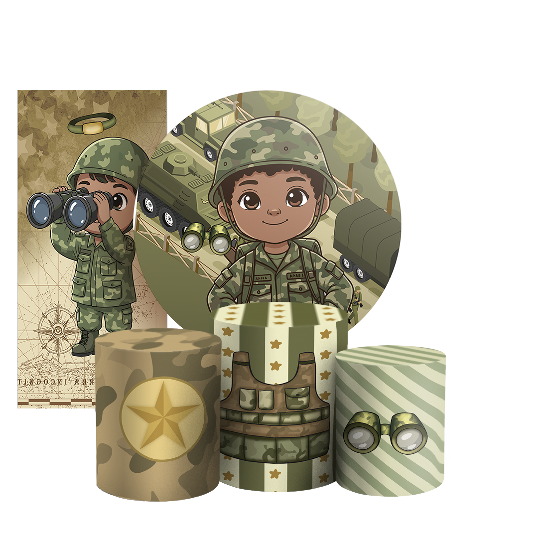 Arte Digital Painel de Festa - Exército 805806