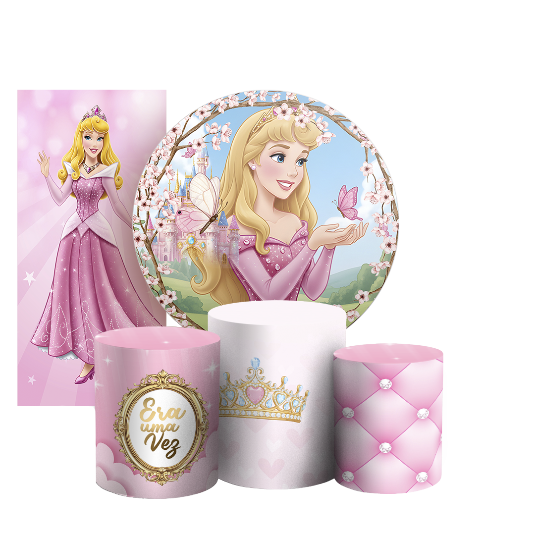 Arte Digital Painel de Festa - Princesa Aurora 805817