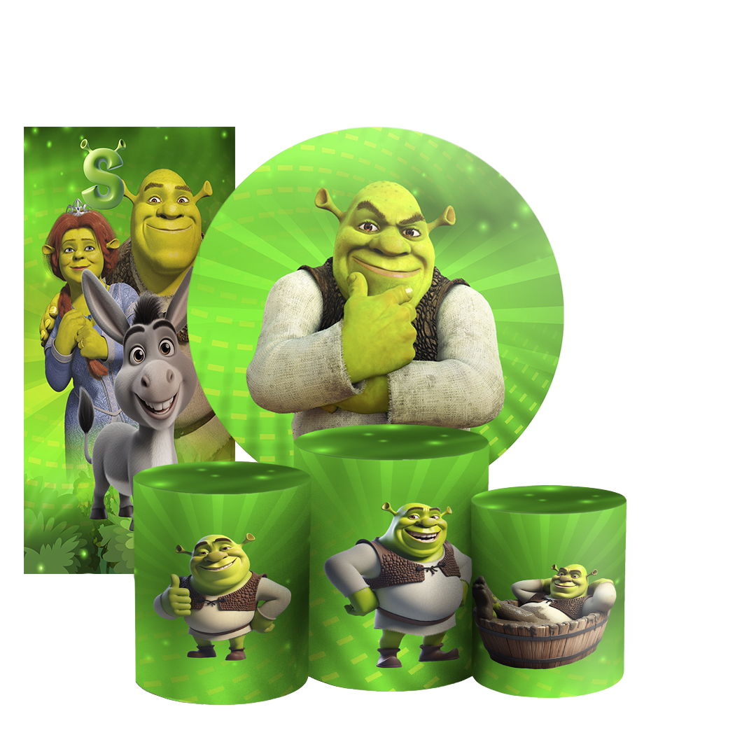 Arte Digital Painel de Festa - Shrek 805819
