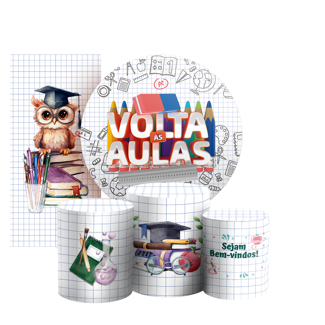 Arte Digital Painel de Festa - Volta as Aulas 805839