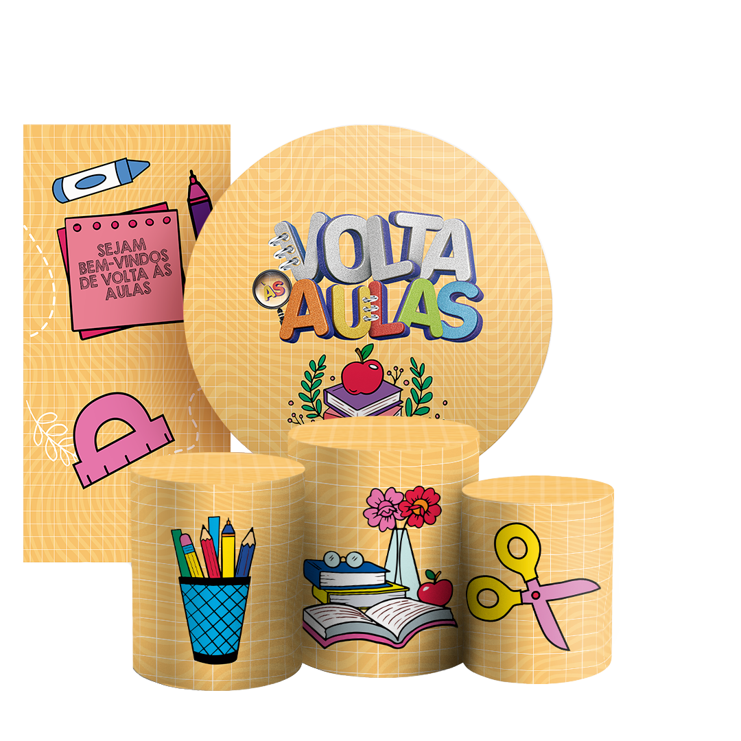 Arte Digital Painel de Festa - Volta as Aulas 805840