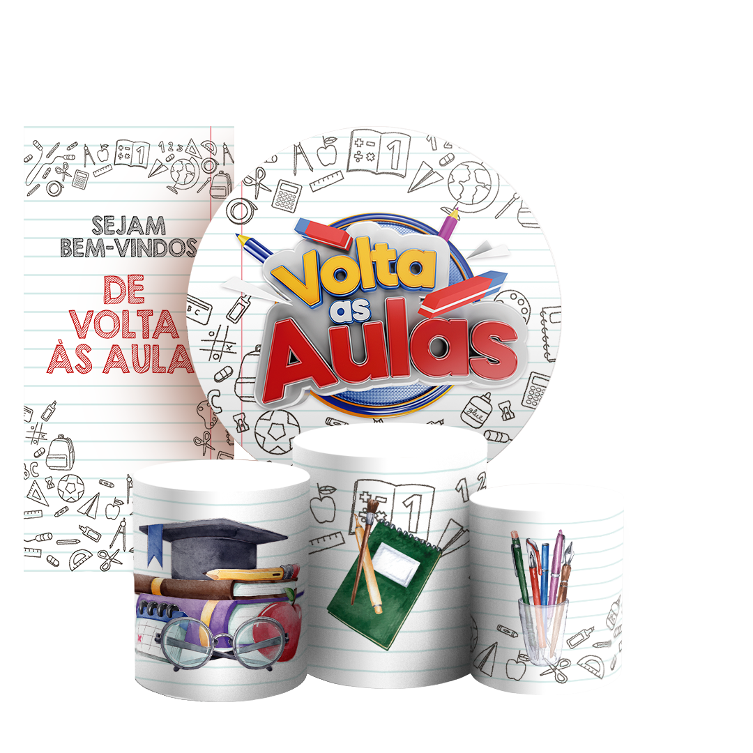 Arte Digital Painel de Festa - Volta as Aulas 805841