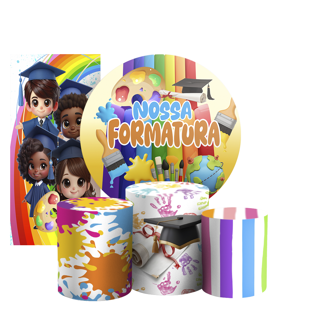 Arte Digital Painel de Festa - Formatura Abc 805852